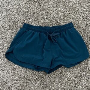 Prana Teal Blue Women's Athletic Shorts